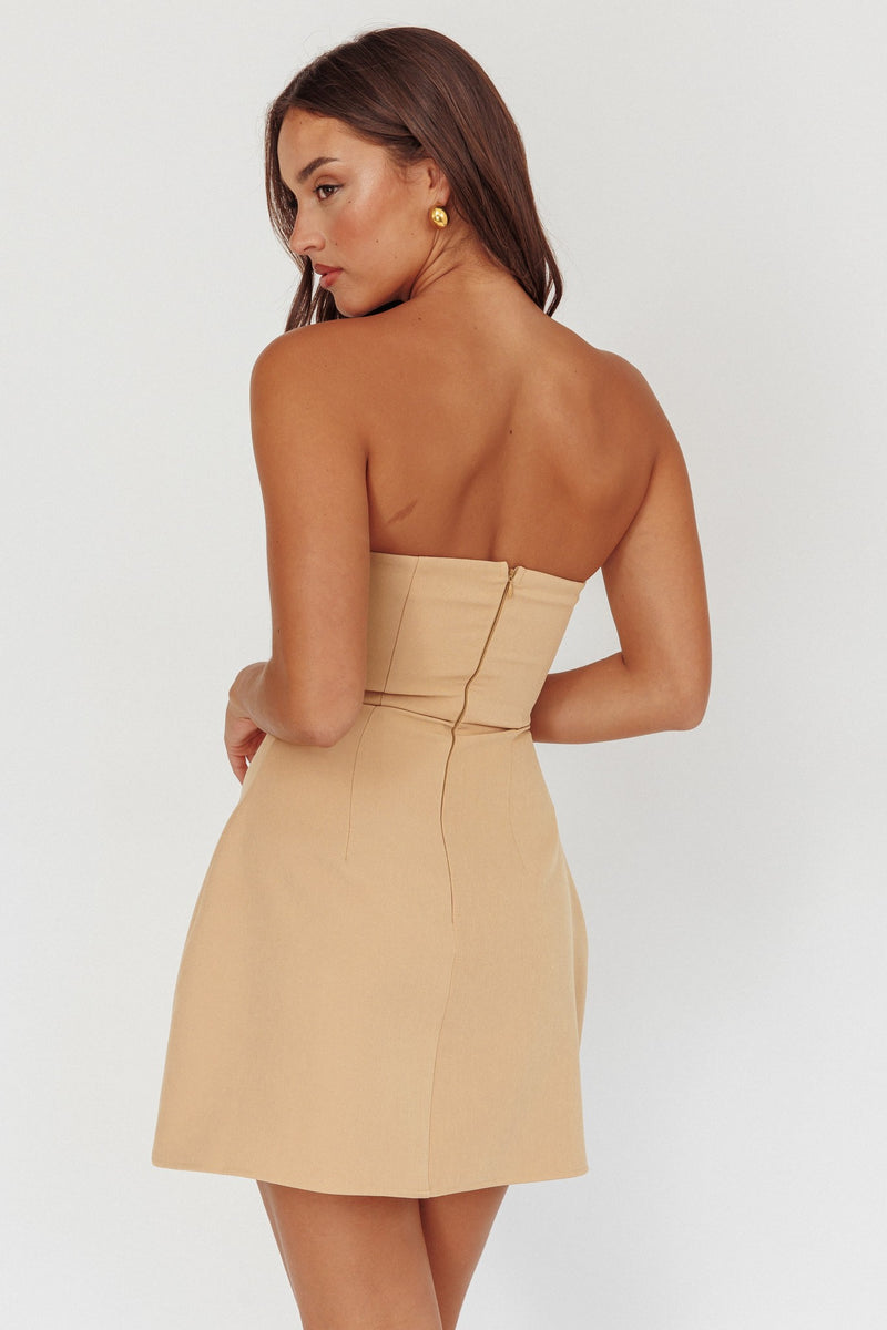 Strapless Tube Top Mini Dress