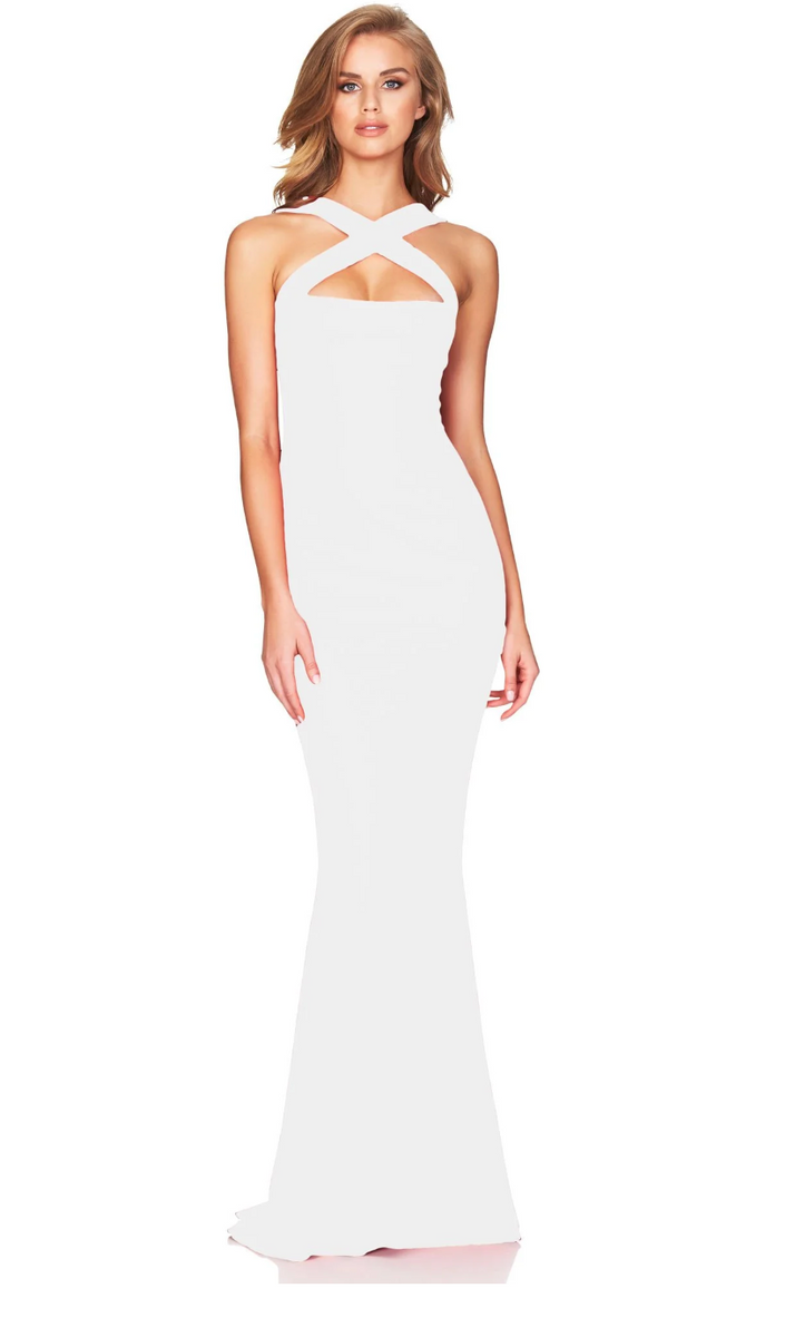 Chelsea Two-Tone Gown in Ivory main image 1