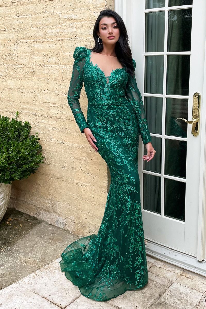 long sleeve green dress CD989 J2605VO2729449 B243004_Chic Poly Chiffon Strapless Armscye (5) Size:X-Large