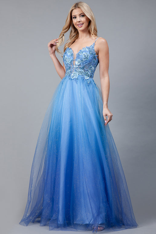 strapless open back dress Bubbleroom occasion  Delilah prom dress  Ball gowns  Pink / Purple