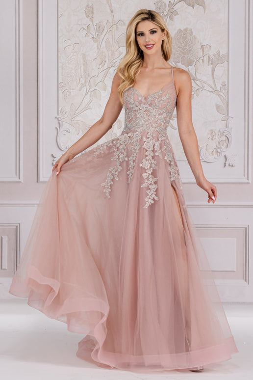 amelia couture homecoming dresses Amelia Couture TM1003 Dusty Blue / 2 main image 1