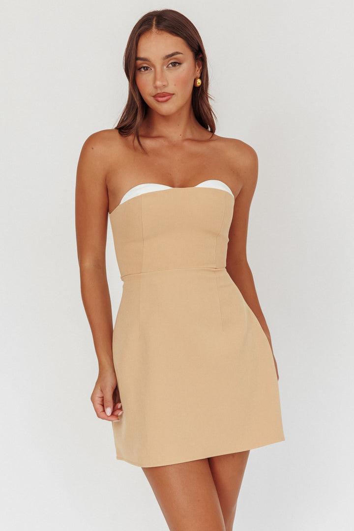 Strapless Tube Top Mini Dress