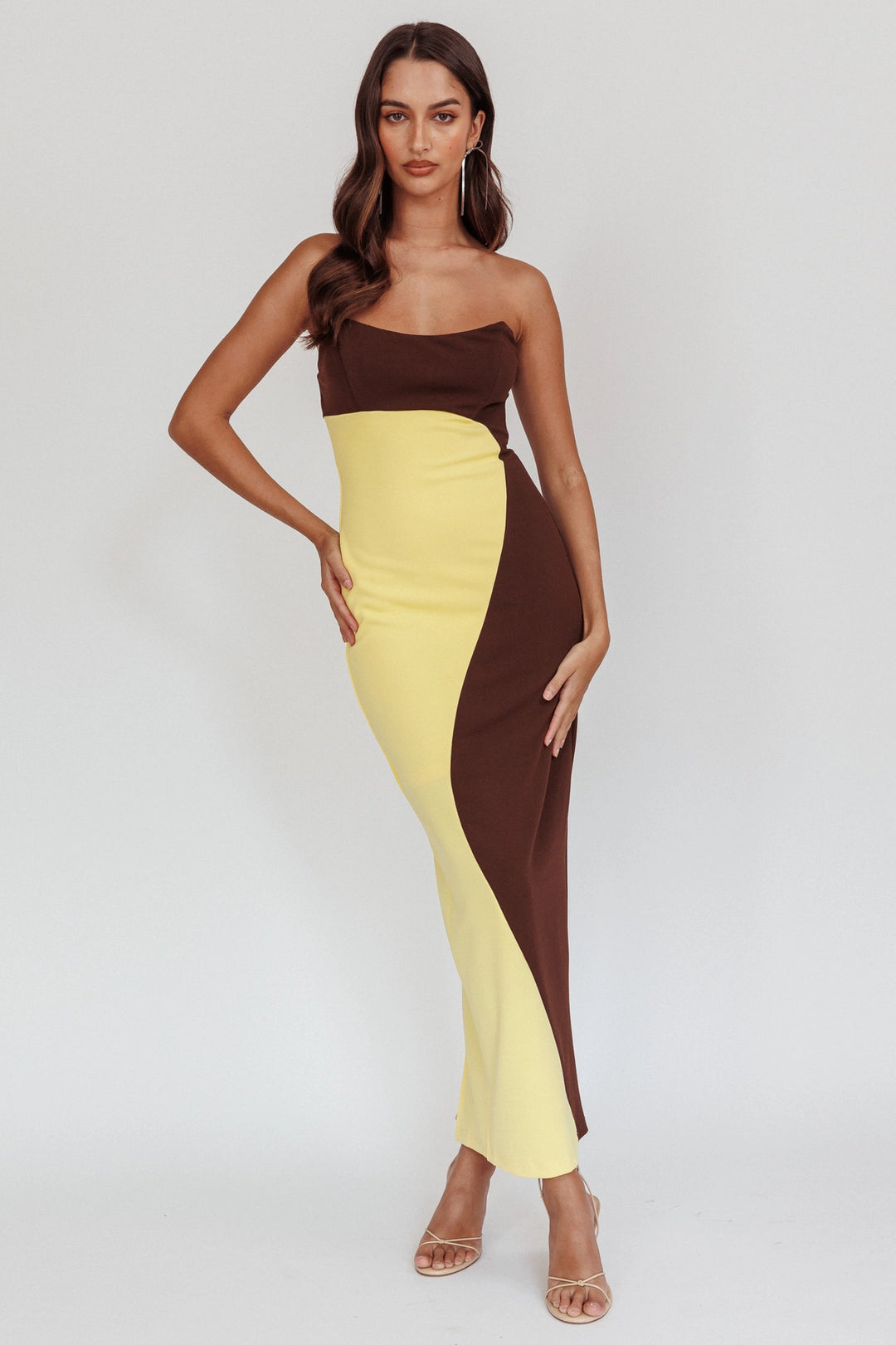 Sleeveless Knit Yin Yang Design Maxi Dress Sleeveless Knit Yin Yang Design Maxi Dress