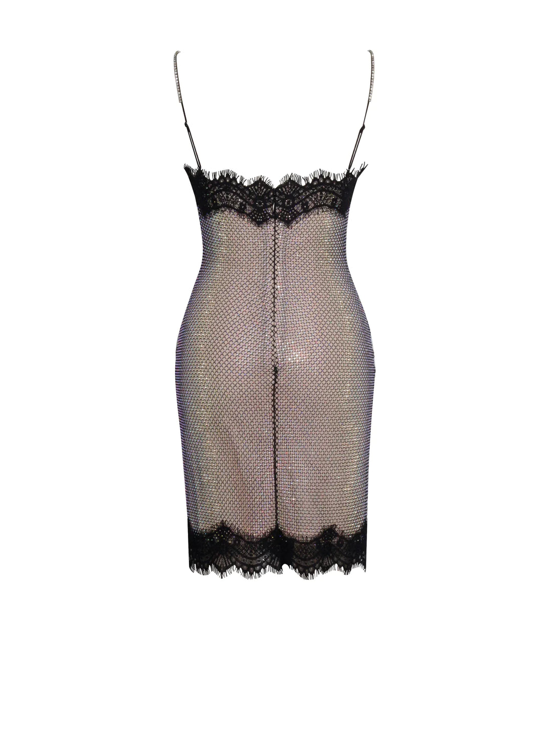 Remi Mesh Rhinestone Lace Mini Dress – THE DRESSING ROOM