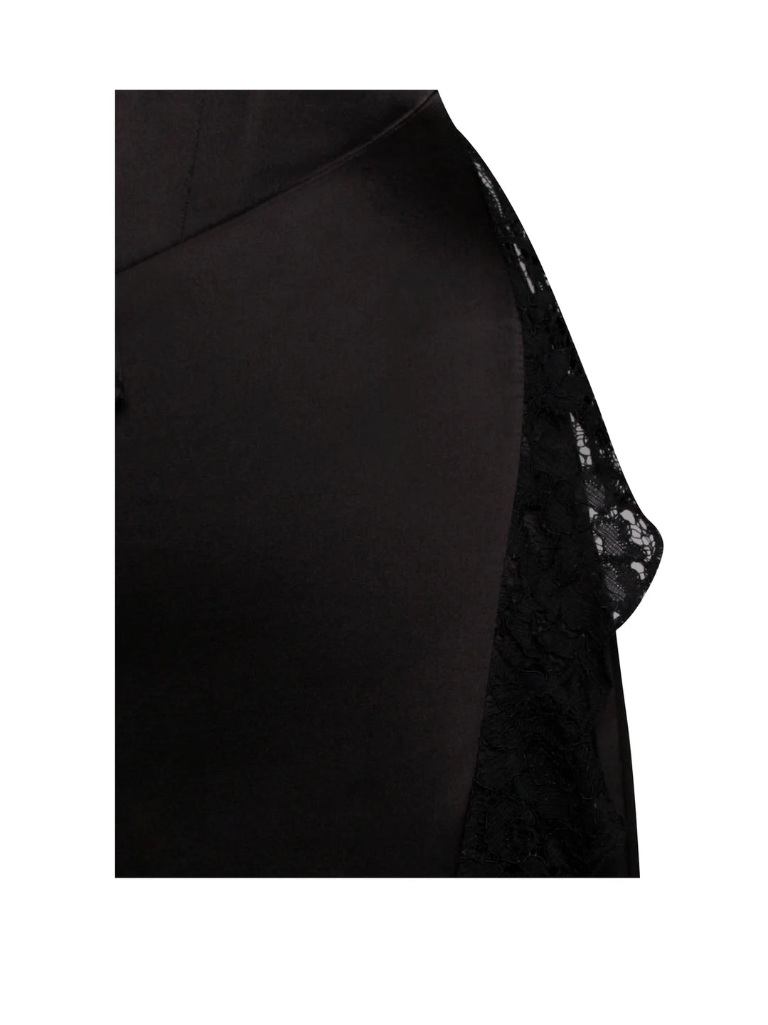 Freddie Black Lace Satin Maxi Dress – THE DRESSING ROOM