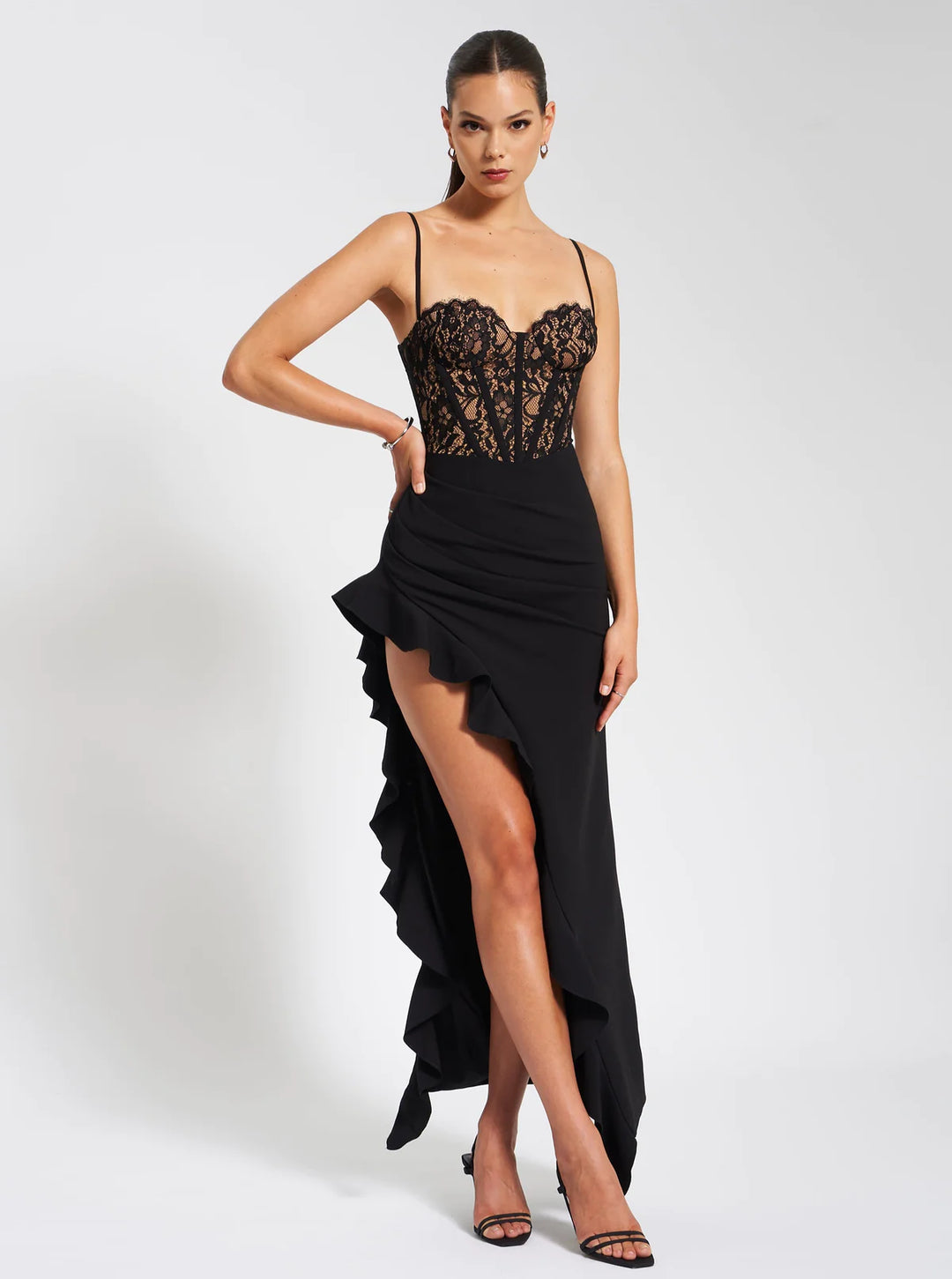 Lace Badgley Mischka Maxi Dress SALE Junia Black Lace Corset Maxi Dress THE DRESSING ROOM Lace Badgley Mischka Maxi Dress SALE Junia Black Lace Corset Maxi Dress THE DRESSING ROOM