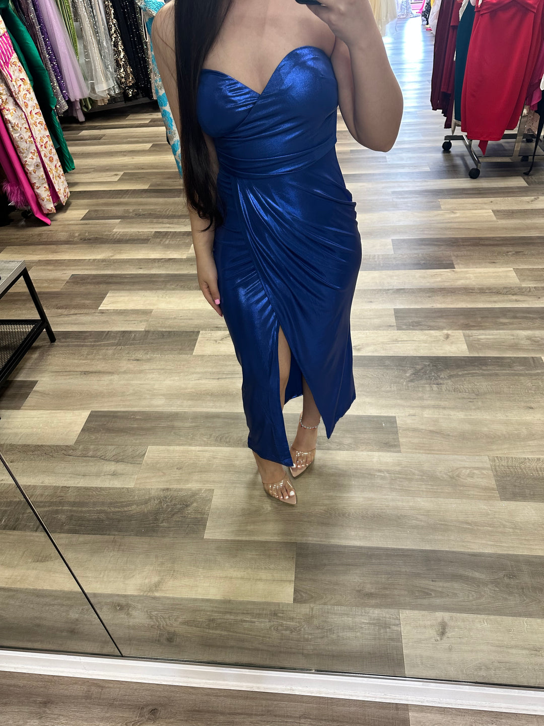 SALE-TRACY METALLIC DRESS – THE DRESSING ROOM