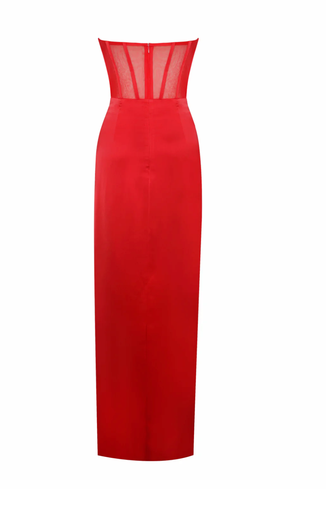 Talia Red Satin Lace Corset Maxi Dress – THE DRESSING ROOM