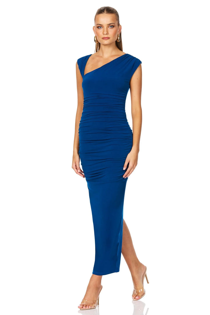 dakota midi dress Dakota Midi Slip Dress w/ Leaf Motif