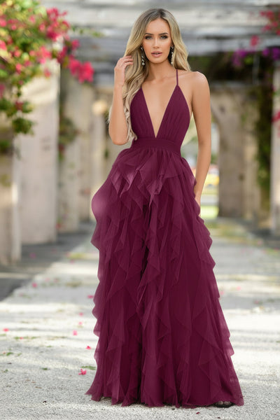 Alances Maxi Dress - Mulberry Tulle - FINAL SALE THE DRESSING ROOM Alances Maxi Dress - Mulberry Tulle - FINAL SALE THE DRESSING ROOM