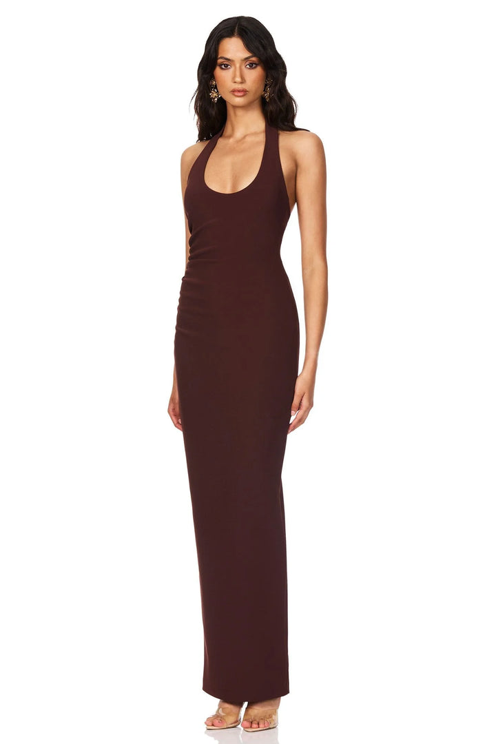 natalia maxi dress Halter Black / M natural leather shoes night out dress Color:Orange/blue Red Homecoming Dresses |