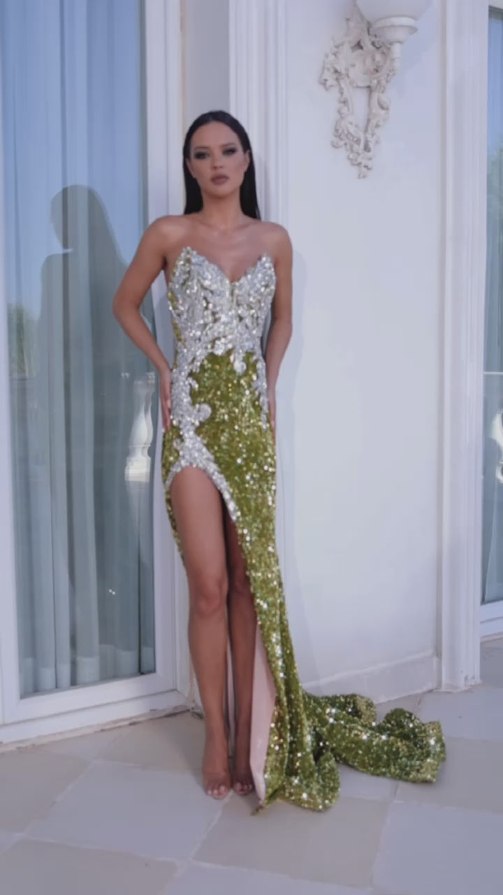 Portia and Scarlett PS23645 Long Prom Dress Gold / 00
