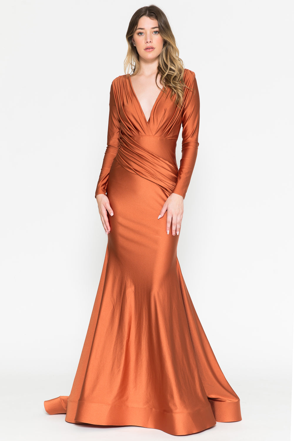 burnt orange mother of the bride dresses 381 by Amelia Couture – THE DRESSING ROOM